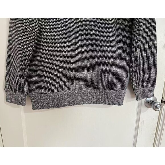 Men's Winter Fur-Lined Full-Zip Warm Sweater Hoodie Jacket, Gray Large - Picture 9 of 9